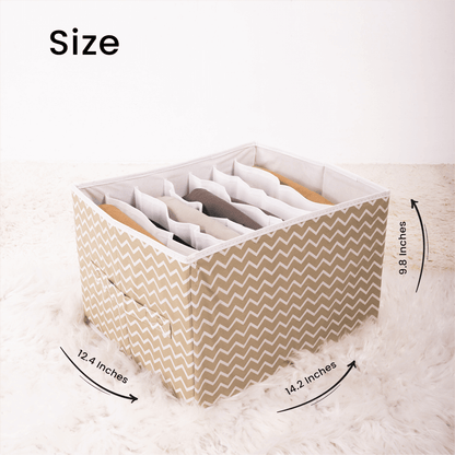 Beige Zig Zag Jeans Organizer