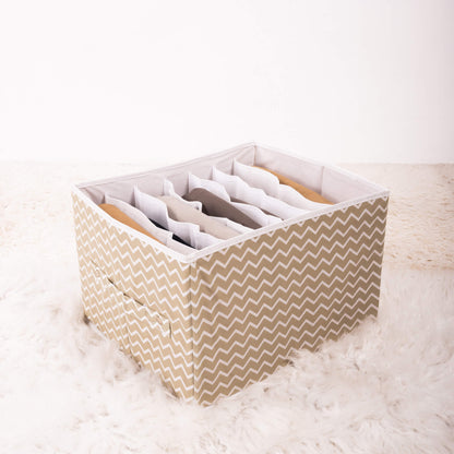 Beige Zig Zag Jeans Organizer